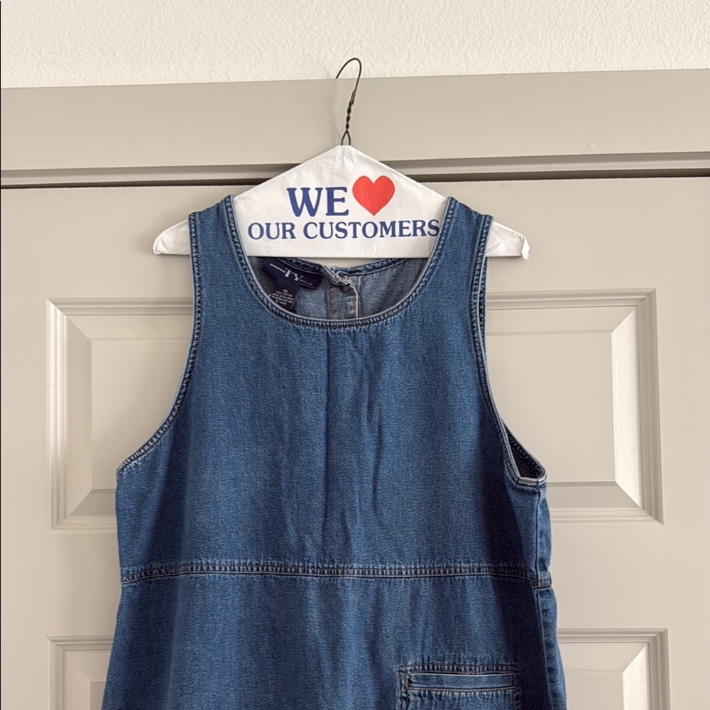 Vintage Denim Sleeveless Dress